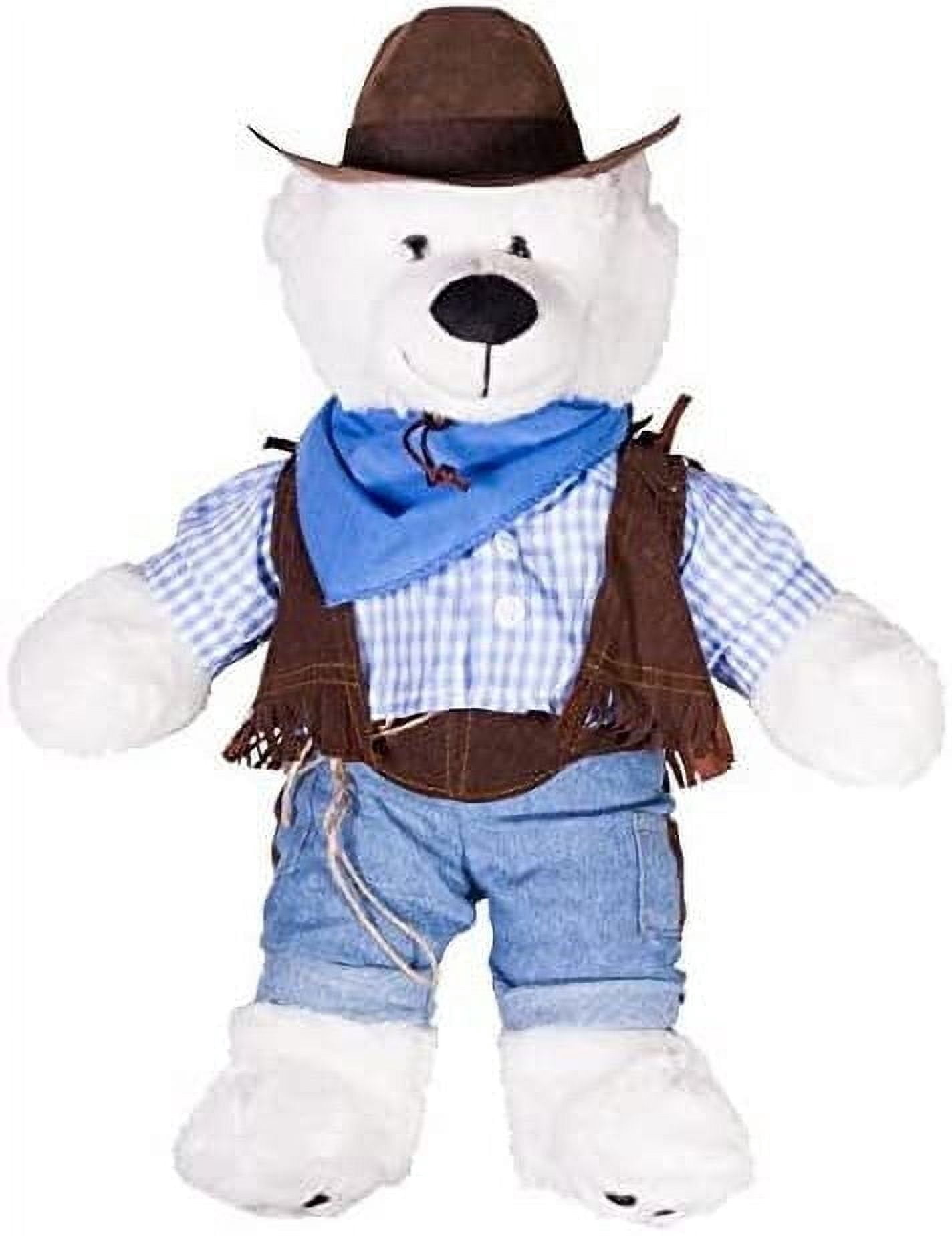 White Green Sleeve T-Shirt Outfit Teddy Bear Clothes Fit 14 - 18