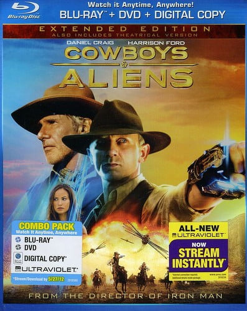Cowboys & Aliens (Unrated) (Blu-ray + DVD ) - Walmart.com