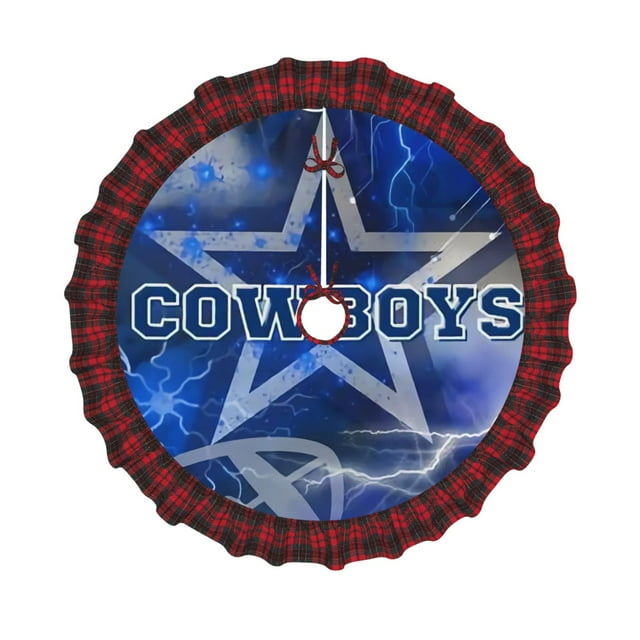 Cowboys Christmas Tree Skirt Christmas Plaid Tree Skirt Christmas