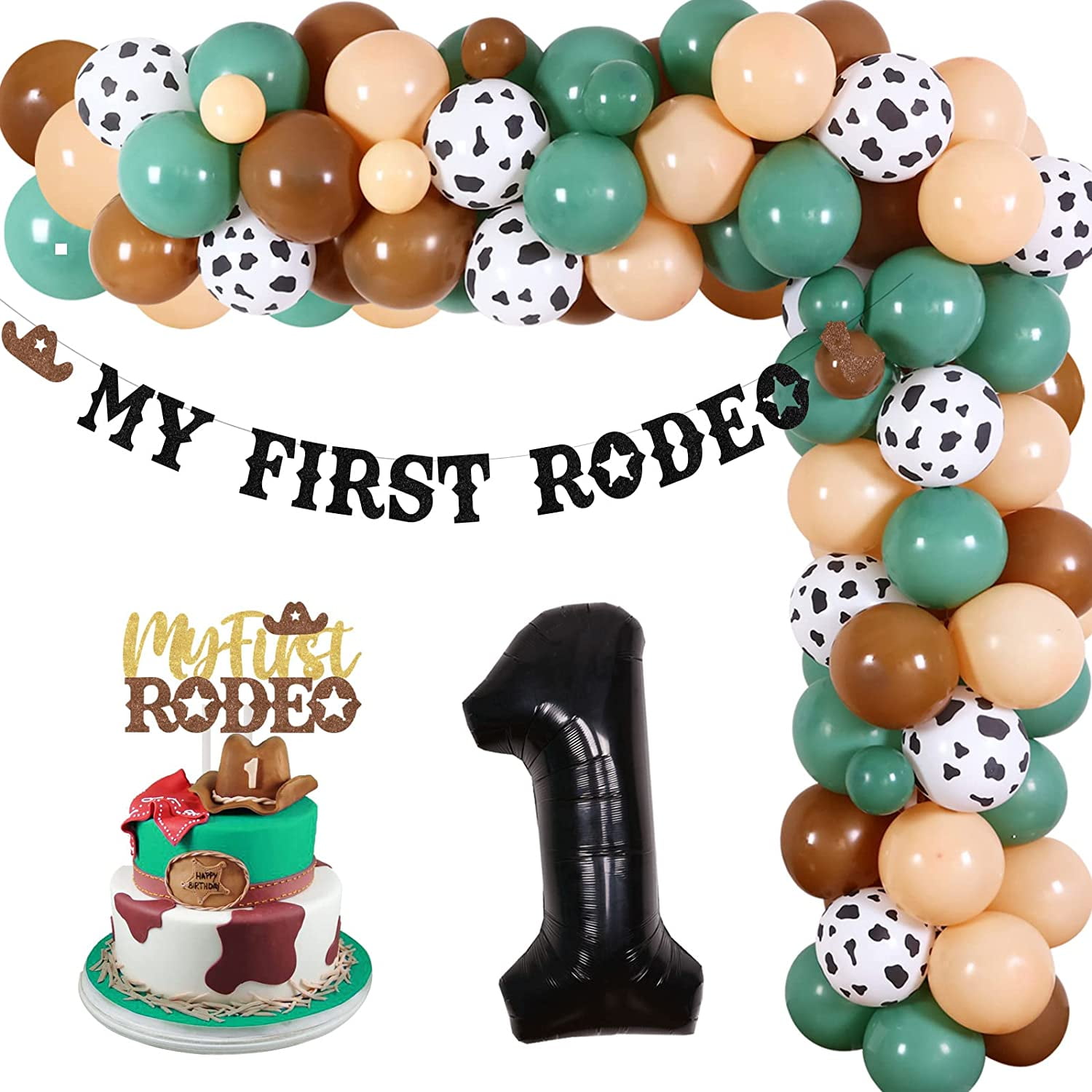 Cowboys First Rodeo Birthday Party, Cowboy 1st Birthday Decorations ...