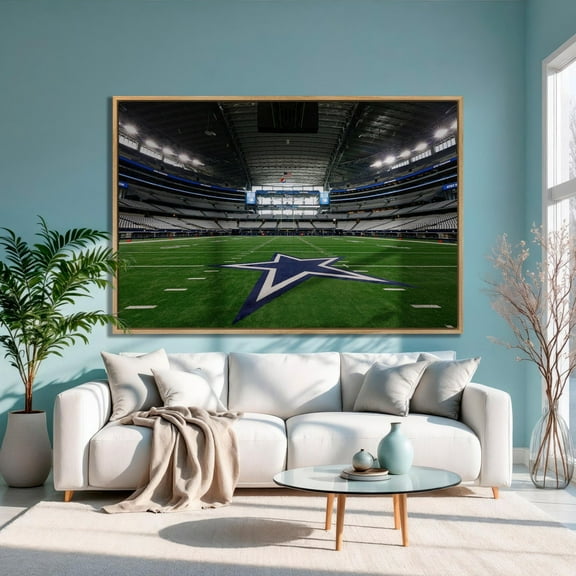 Cowboys Stadium Poster, Dallas Texas Football Wall Art Home Decor, 8x12 UNFRAMED