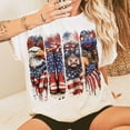 thumbnail image 1 of Cowgirl 4th of July T-Shirt, Western USA Independence Day Shirt, Patriotic Western Shirt, Memorial Day Coquette Tee, 1 of 5