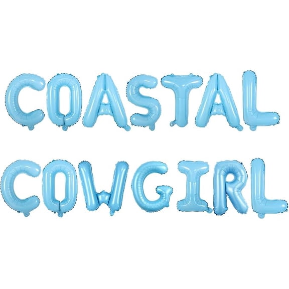 Cowgirl Bachelorette Decoration Coastal Cowgirl Balloon Banner Bachelorette Decor for Bridal Shower Coast Theme Wedding Bachelor Engagement Bach Party