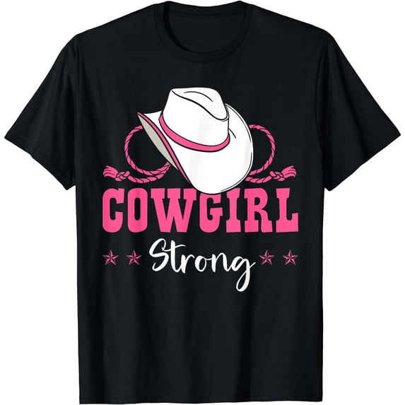 Cowgirl Barrel Racing Roping Horseback Riding Rodeo T-Shirt Black Large