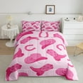 thumbnail image 1 of Cowgirl Bedding Set Cute Kawaii Pink Cowgirl Full Comforter Set Gifts Women Cowboy Hat Boots Horseshoe Down Comforter Wild West Cowgirls Quilt Set 2 Pillow Cases Room Decor, 1 of 6