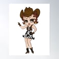 thumbnail image 1 of Cowgirl Betty Boop Jolene Edition Poster Wall Art, Modern Wall Decor For Living Room Bedroom, 24x36 UNFRAMED, 1 of 3
