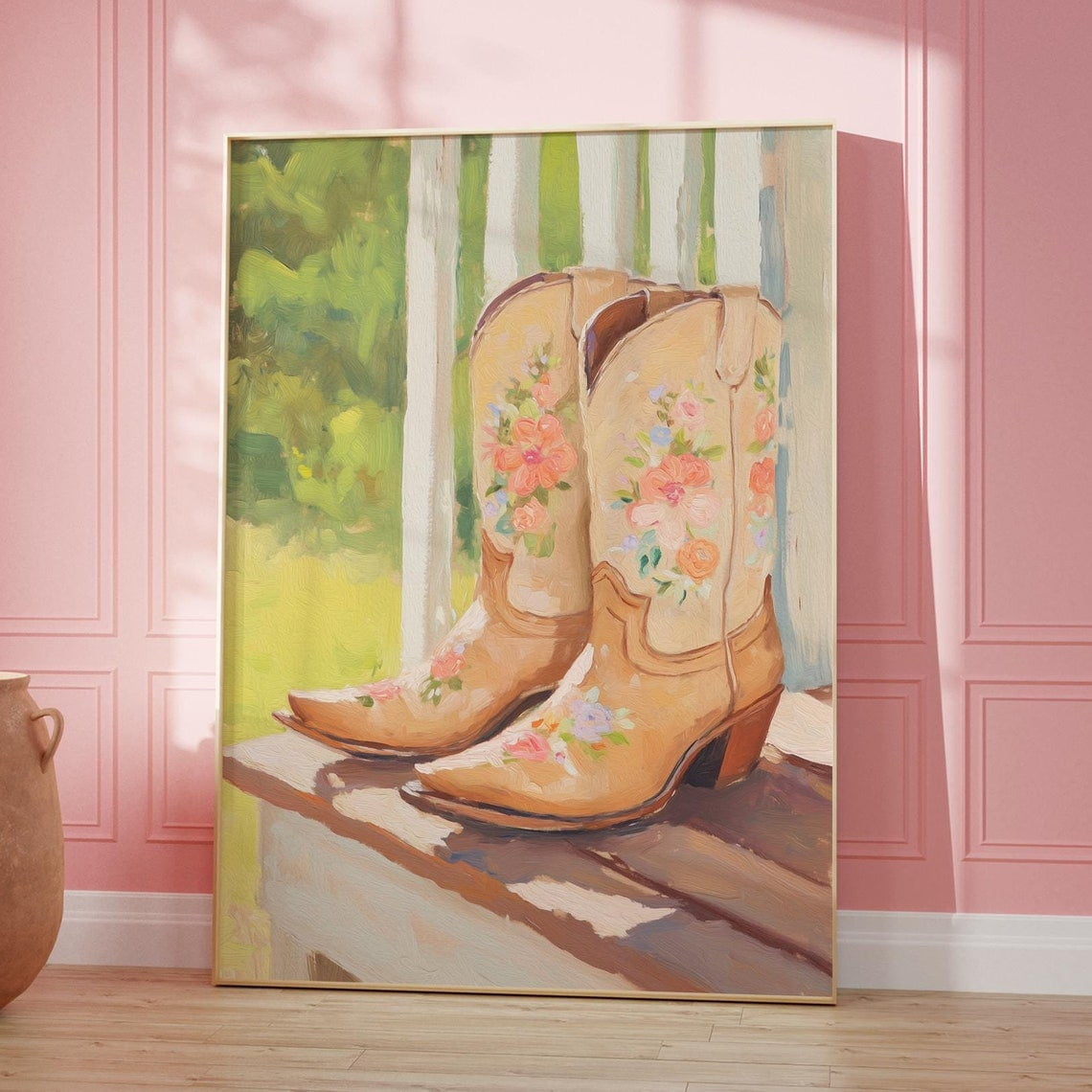 Cowgirl Boots Art Print, Western Preppy Dorm Room Poster Wall Art ...