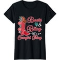 thumbnail image 1 of Cowgirl Boots Bling Southern Western Country Girl Music T-Shirt Black Large, 1 of 4
