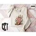 thumbnail image 1 of Cowgirl Boots Sweatshirt, Cactus Sweatshirt, Cowgirl Sweatshirt, Women, Cowboy Boot Sweatshirt, Western Chic Sweatshirt SWEATSHIRT All Size S-5XL, 1 of 5