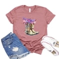 thumbnail image 1 of Cowgirl Boots T-shirt Farm Gift Women's Western Tshirt Rodeo Tee Southern Shirt Country Shirts, 1 of 3