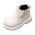 thumbnail image 1 of Cowgirl Boots for Girls with Side Zipper for Toddler Little Kid Big Kid Comfortable for Riding, White, 1 of 3