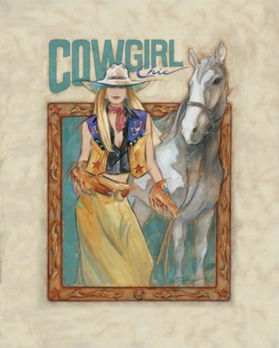 Cowgirl Chic Canvas Art - Susan Edison (16 x 20)