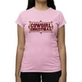 thumbnail image 1 of Cowgirl Christmas Plaid Tee T-shirt Women's, 1 of 1