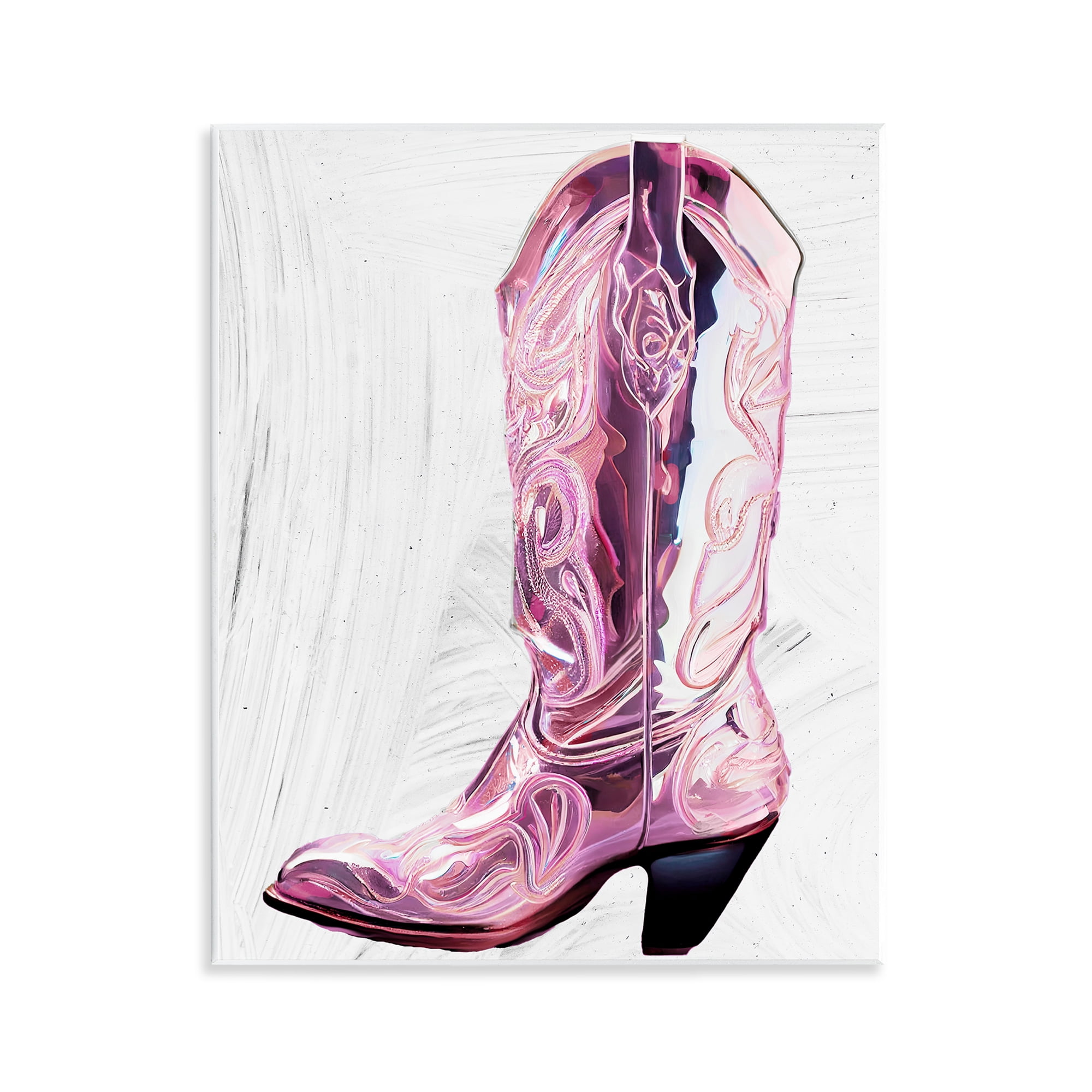 Cowgirl Cinderella's Boot Wall Plaque Art, design by Sasha