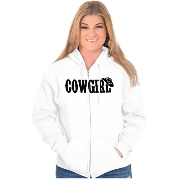 Country Cutie Southern Cowgirl Zip Hoodie Sweatshirt Women Brisco Brands L