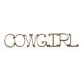 thumbnail image 1 of Cowgirl Cutout Letters 21 Inch Rustic Finish Metal Shelf Tabletop or Wall Decor, 1 of 1