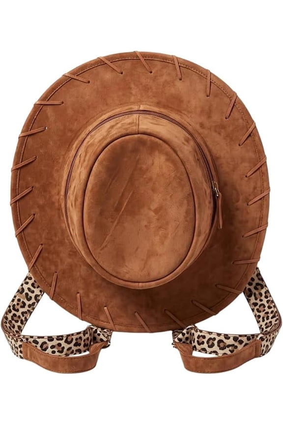 Cowgirl Hat Backpack, Hat Shaped Western Style Bag for Country Concert, Music Festival, Rodeo