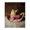 thumbnail image 1 of Stupell Industries Cowgirl Hat with Pink Bow Canvas Wall Art, design by Petal Prints Design, 1 of 7