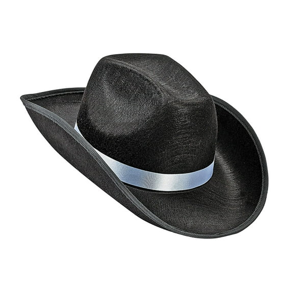 Cowgirl Hats Cap Decor Jazz Hat Western Cowboy Hat for Men Women Teens Bride Black