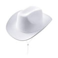 thumbnail image 1 of Cowgirl Hats Comfortable Western Cowboy Hat for Party Carnival Unisex Adults white, 1 of 9
