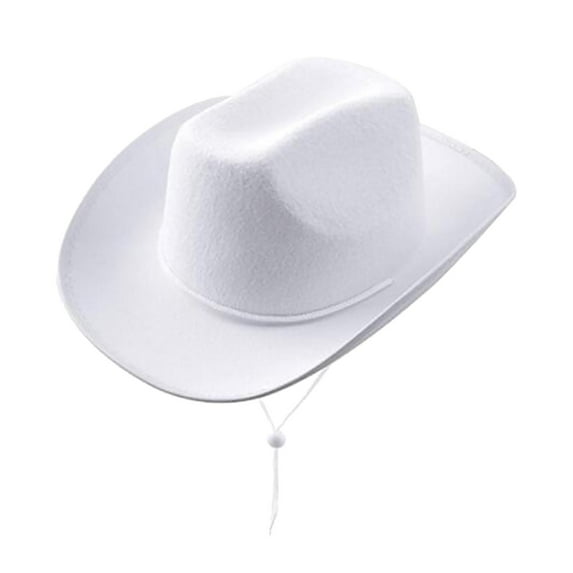 Cowgirl Hats Comfortable Western Cowboy Hat for Party Carnival Unisex Adults white