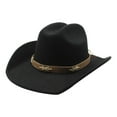 thumbnail image 1 of Cowgirl Hats Women Women Classic Hat Black Hats Western Fashion One Size, 1 of 5