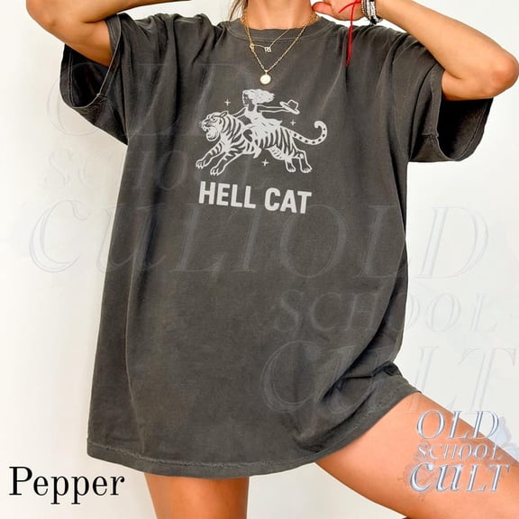 Cowgirl Hell Cat Tshirt, Retro Western Cowgirl Shirt, Ranch Cat T Shirt, Rodeo Wild West Shirt, Tiger Shirts