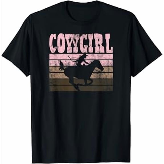 Cowgirl Horse Equestrian Western T-Shirt