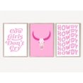 Cowgirl Howdy Wall Art Print Set, Cow Girls Dont Cry Western Decor ...