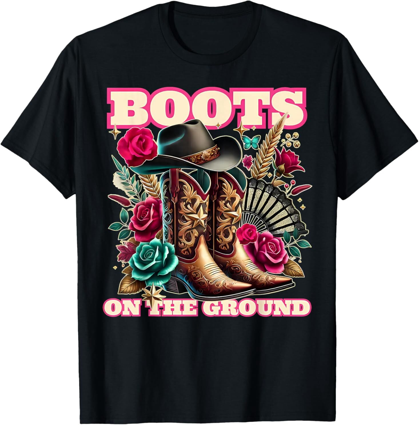Cowgirl Linedance, Boot Cowboy Western T-Shirt - Walmart.com