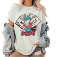 thumbnail image 1 of Cowgirl Lucky Pattern T Shirts Western Cowgirl Graphic Tees Turquoise Western Design Pattern Short Sleeve Casual Classic Tops for Daily Outfits trendy and popular round-neck design is retro White,L, 1 of 5
