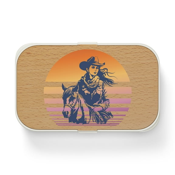 Cowgirl Lunchbox, Retro Cowgirl Lunchbox, Retro Western Lunchbox, Rodeo