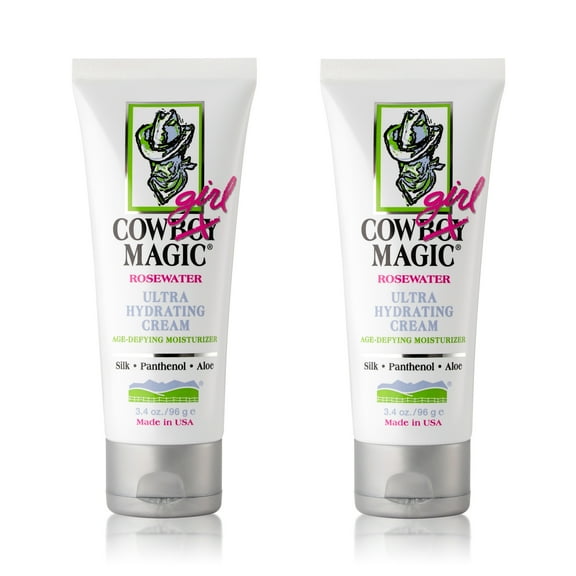 Cowgirl Magic Ultra Hydrating Lotion (Pack of 2, 3.4 oz Each) – Age-Defying, Paraben-Free, Dye-Free, Gluten-Free, with Coconut & Avocado Oils for Dry Skin