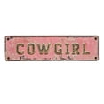 thumbnail image 1 of Cowgirl Metal Sign Rustic Western Plaque for Bedroom Bar Living Room Home Farmhouse Garage Kitchen Decor 3.94x15.75in, 1 of 4