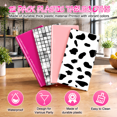 Pink Pvc Vinyl Cowgirl Pink 12 Pack Disposable Rectangle Plastic Tablecloths 54 x 108 ...