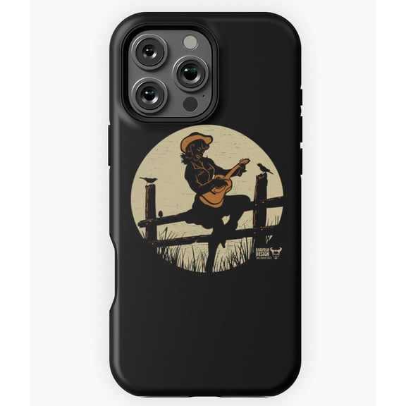 Cowgirl Pinup with Guitar Art N4074 Phone Case for iPhone 17 16 15 14 13 12 11 Pro Max
