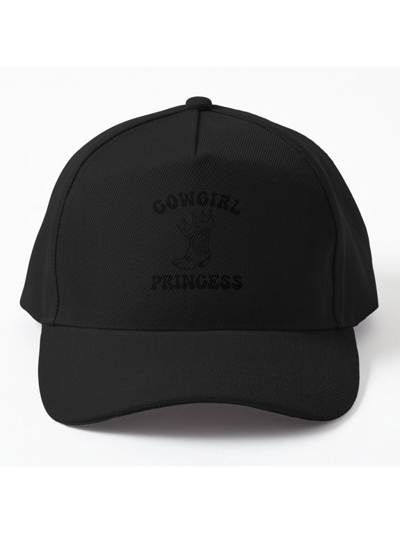 Cowgirl Princess Baseball Cap, Western Royal Character Graphic Design, Classic Everyday Hat
