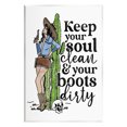 thumbnail image 1 of Cowgirl Soul Clean & Boots Dirty Phrase Novelty Graphic Art Unframed Art Print Wall Art, 1 of 6