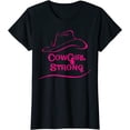 thumbnail image 1 of Cowgirl Strong Western Girl Country Themed Design T-Shirt, 1 of 3