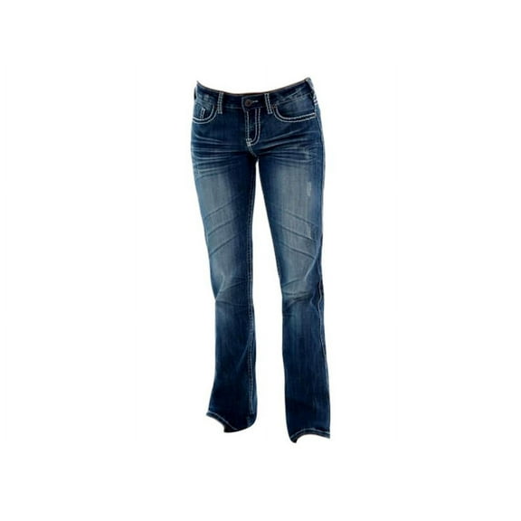 Cowgirl Tuff Western Denim Jeans Women Edgy Barbed 24 Short Med JEDGYJ