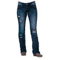 thumbnail image 1 of Cowgirl Tuff Western Denim Jeans Womens Serape 27 Short Dark JSERSO, 1 of 4