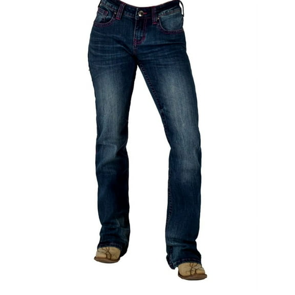 Cowgirl Tuff Western Jeans Womens Arrows 33 Long Medium Wash JPNKAW