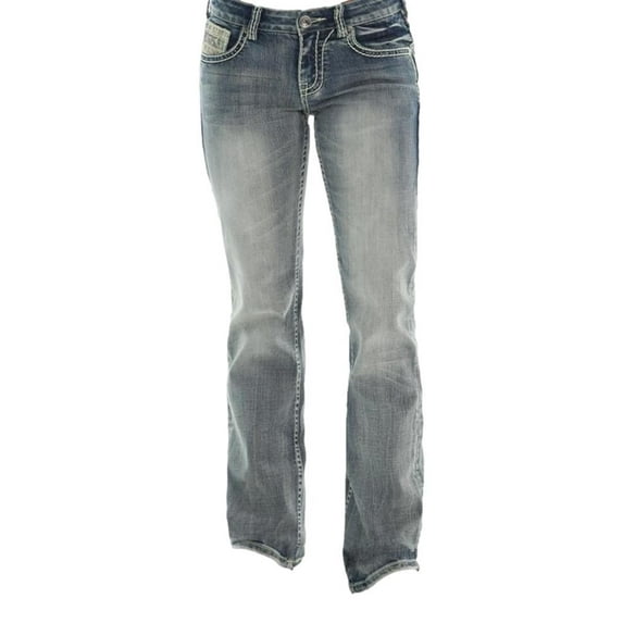 Cowgirl Tuff Western Jeans Womens Flag Of The Free 40 Short Med JFLGFR