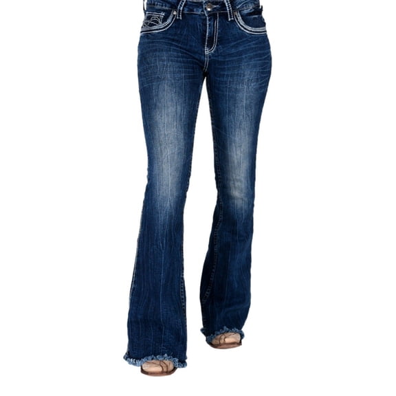 Cowgirl Tuff Western Jeans Womens Hurricane Trouser 34 Long Med JHRCNE