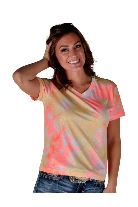 Western Shirt Womens S/S Sherbert XL Multi-Color 100879