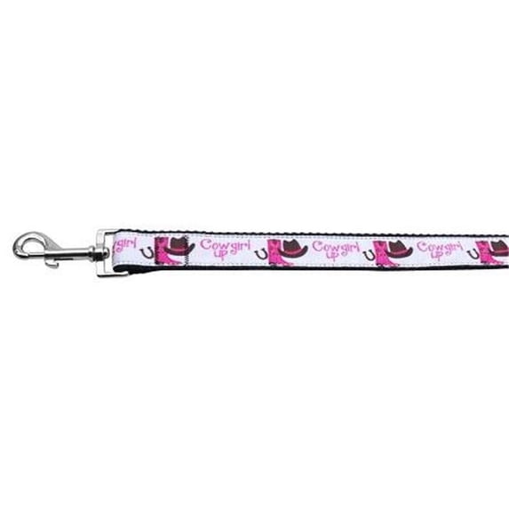 Cowgirl Up Nylon Ribbon Dog Collars 1 wide 6ft Leash