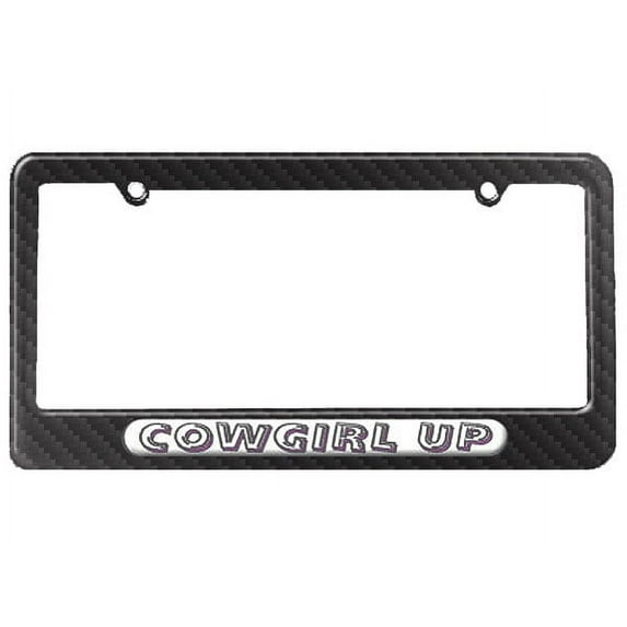 Cowgirl Up - Western - Funny License Plate Frame