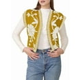thumbnail image 1 of Cowgirl Vest Western Outfit for Women Embroidery Vest Sleeveless Cropped Cardigan Boho Top L, 1 of 7