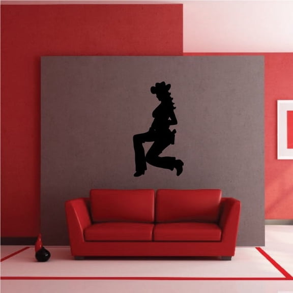 Cowgirl Wall Decal - Vinyl Decal - Car Decal - NS005 - 36 Inches