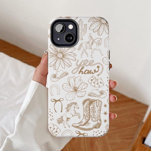 Cowgirl Western Coquette Preppy Wild West Country Aesthetic X1794 Phone Case Compatible with iPhone 17 16 15 14 13 12 11 Pro Max – Premium Protection